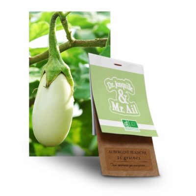 graine aubergine blanche bio - Dr. Jonquille & Mr. Ail