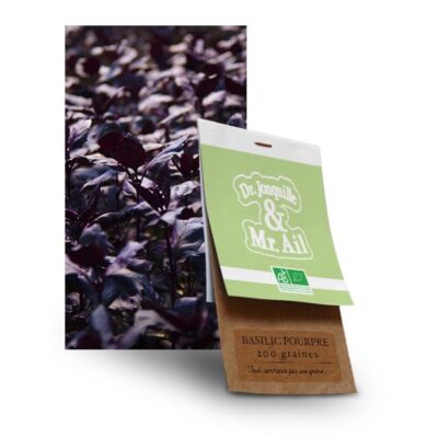 graine basilic pourpre bio - Dr. Jonquille & Mr. Ail