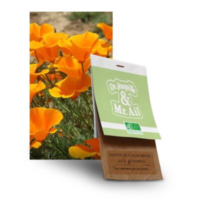 graine de pavot de californie bio - Dr. Jonquille & Mr. Ail