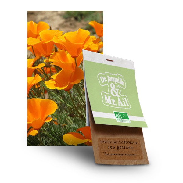 graine de pavot de californie bio - Dr. Jonquille & Mr. Ail