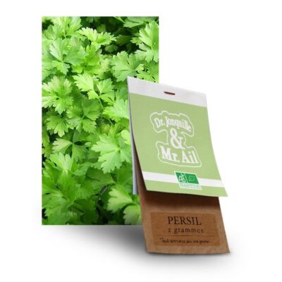 graine de persil plat bio - Dr. Jonquille & Mr. Ail