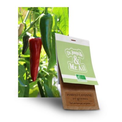 graine de piment de cayenne bio - Dr. Jonquille & Mr. Ail