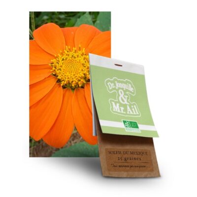 graine de soleil du mexique bio - Dr. Jonquille & Mr. Ail