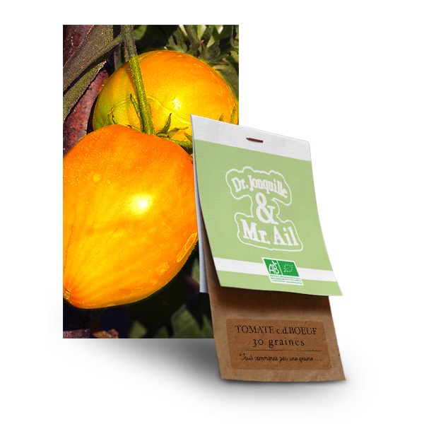 Tomate Coeur de Boeuf Bio Graines Tomate Coeur de Boeuf Bio - Dr. Jonquille & Mr. Ail