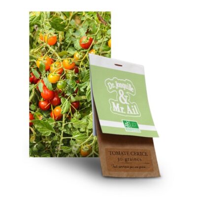 Graine de tomate cerise Bio - Dr. Jonquille & Mr. Ail