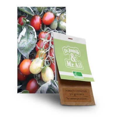 Graines Tomate Cocktail Bio - Dr. Jonquille & Mr. Ail