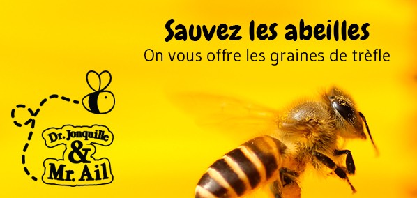 DJMA - Vente graines et semences bio en ligne - sauver les abeilles Dr. Jonquille & Mr. Ail - graines et semences bio en ligne