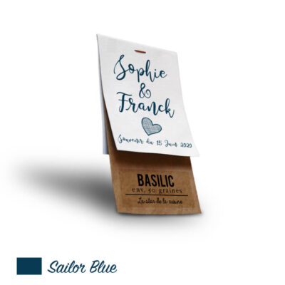 Sachet personnalisé mariage Sailor Blue