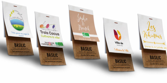 Sachets graines personnalisés - Dr. Jonquille & Mr. Ail