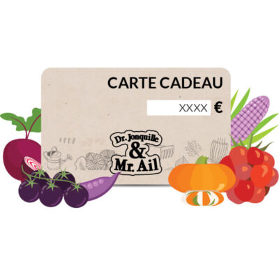 E - Carte cadeau Dr. Jonquille & Mr. Ail