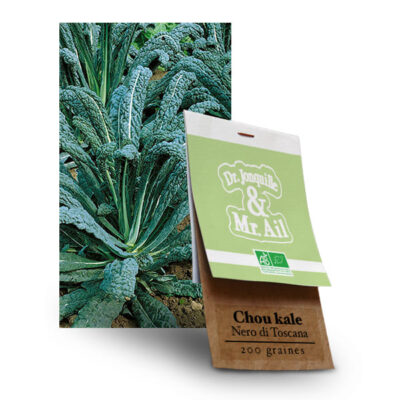 Graines Bio Chou Kale Noir de Toscane - Dr. Jonquille & Mr. Ail