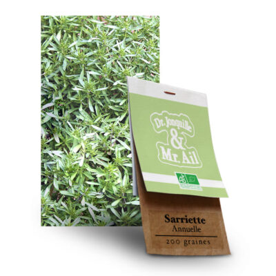 Graines bio Sarriette Annuelle - Dr. Jonquille & Mr. Ail