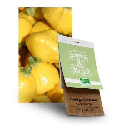 Graines Bio et Reproductibles Courge Patisson Cucurbita Pepo