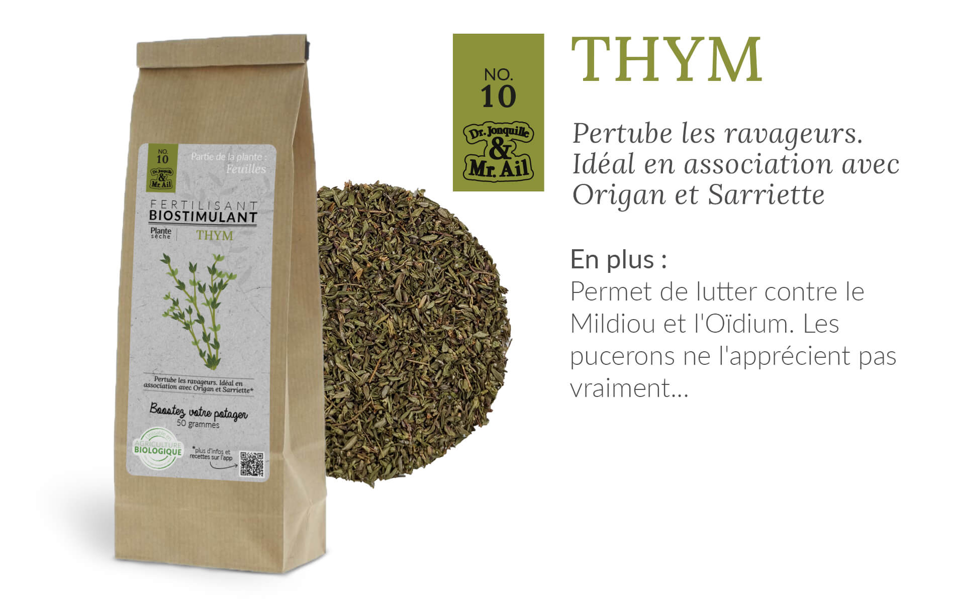 Bienfaits biostimulants - thym