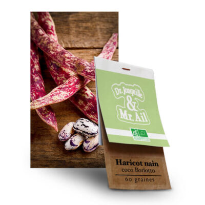 Graines Bio et Reproductibles - Haricot Nain Coco Big Borlotto