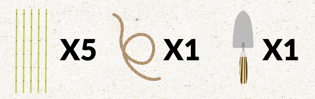 le-matériel-nécessaire-pour-contruire-un-tipi-au-potager