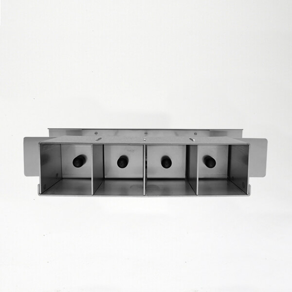 presse motte 2 Presse-mottes INOX 4x50x50 mm - coté